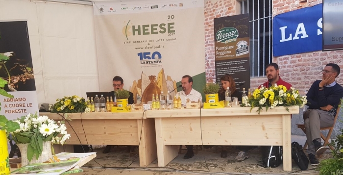 Seprim Energia con PALM al workshop su legno e cambiamento climatico all'esposizione CHEESE-SLOWFOOD 2018 a Bra